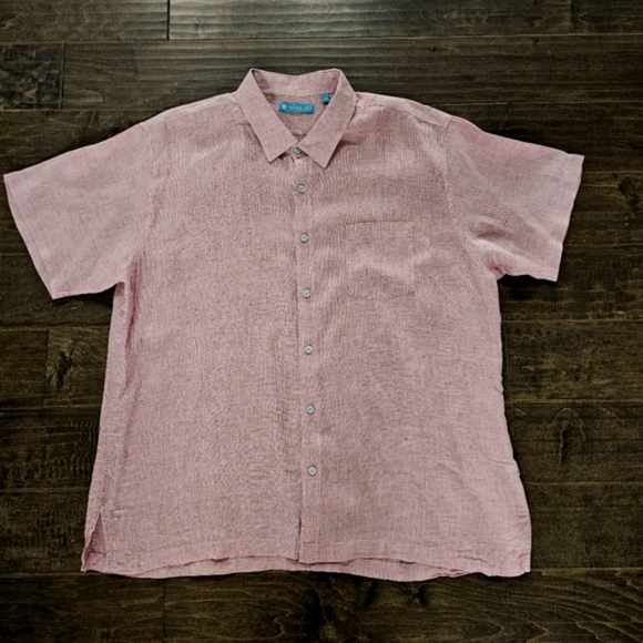 Tori Richard Men's Short Sleeve 100% Linen & 100 % Cotton Pucker Lawn Shirts 2XL - Picture 5 of 11